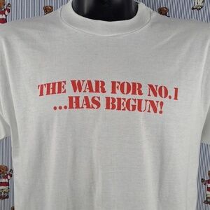 Vintage Primerica Finical promo double-sided graphics XL white & blue t-shirt